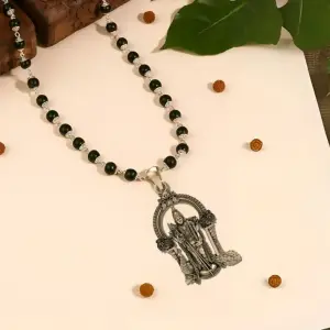 Murugan Karungali Mala Silver Pendnet for Men,Women