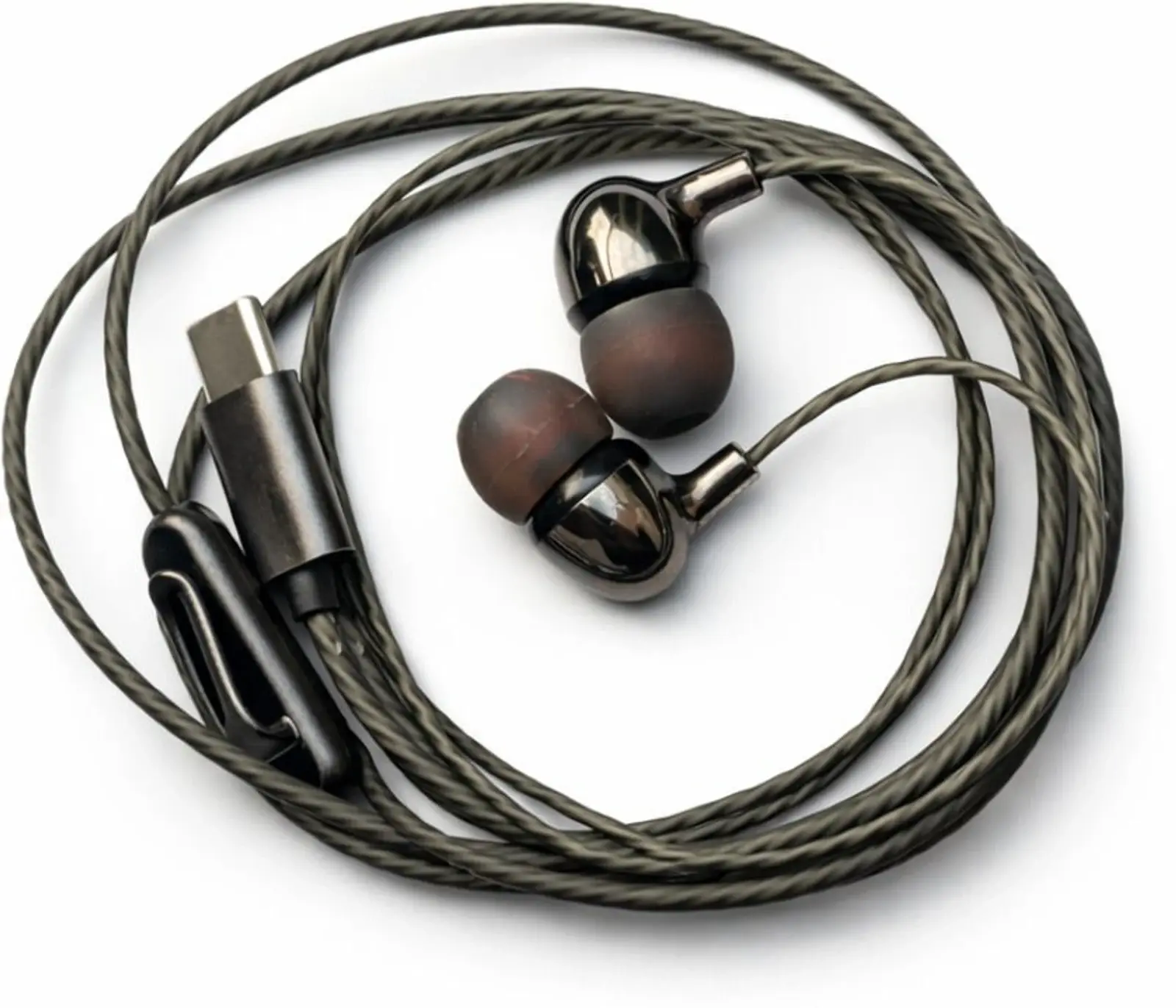SUPPORTECNICIAN Premium USB Type-C Wired In-Ear Earphones with Mic| Powerful Deep Bass, HD Sound Earphone Cable Organizer