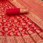 Kanjivaram Silk Saree(Pink)